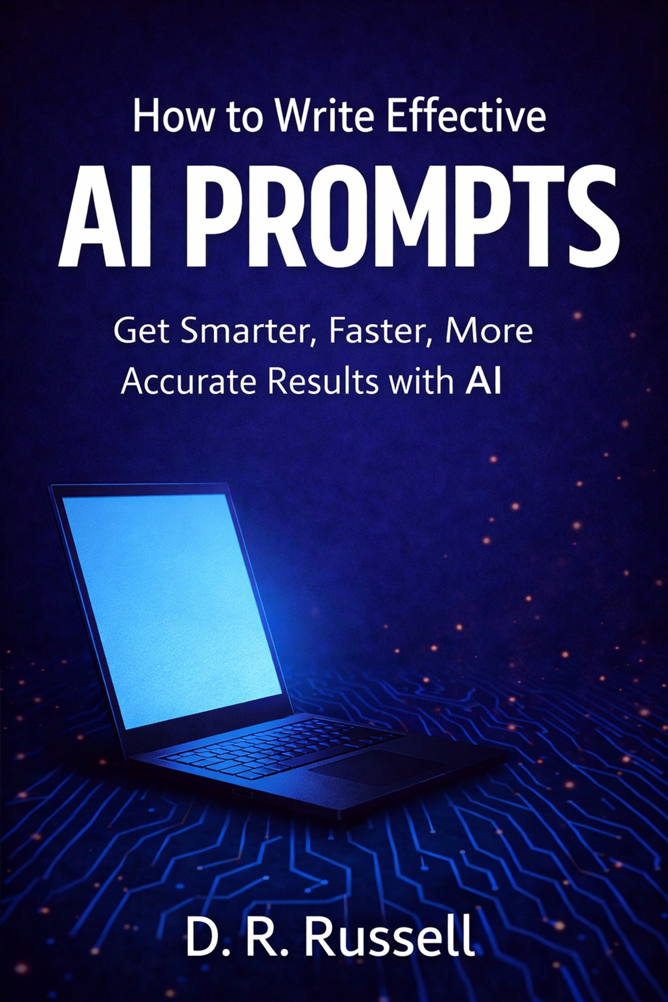 How to Write Effective AI Prompts by D. R. Russell book cover